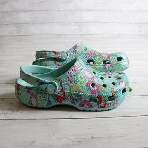 Crocs Women's Classic Size 8 38-39 Vera Bradley Disney Little Mermaid